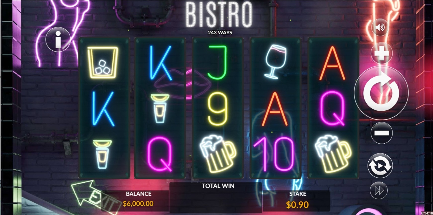 Bistro Slot Gameplay