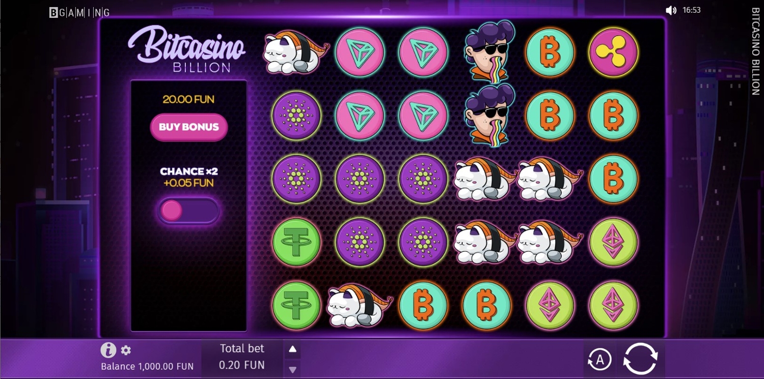 Bitcasino Billion Slot Gameplay