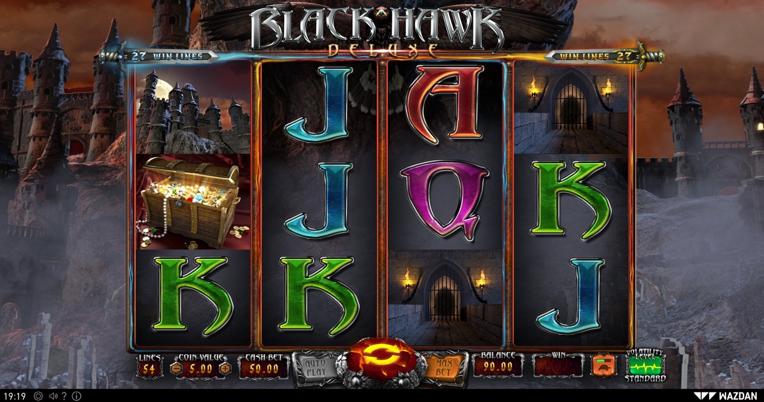 Black Hawk Deluxe Slot Gameplay
