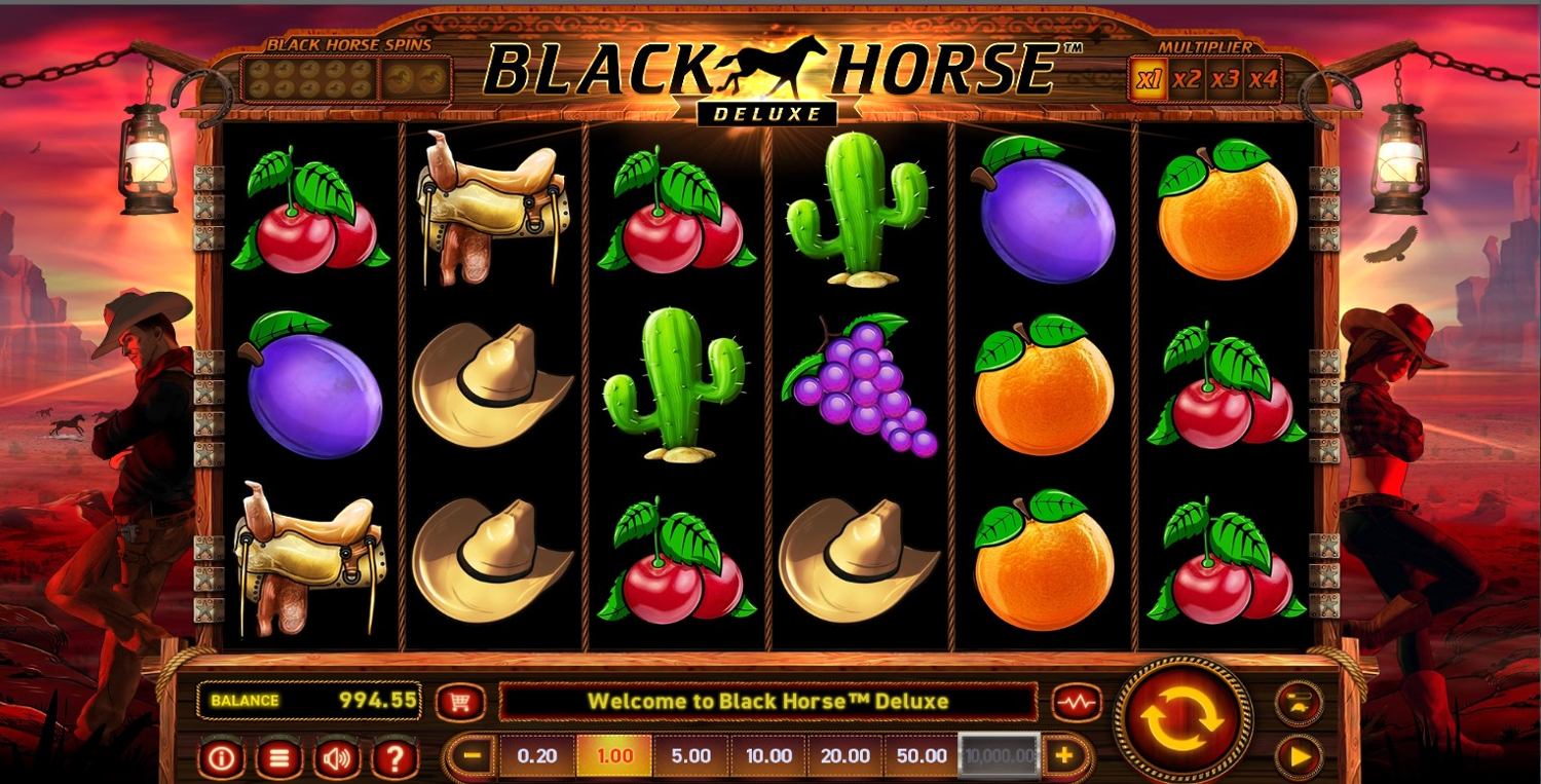 Black Horse Deluxe Slot Gameplay