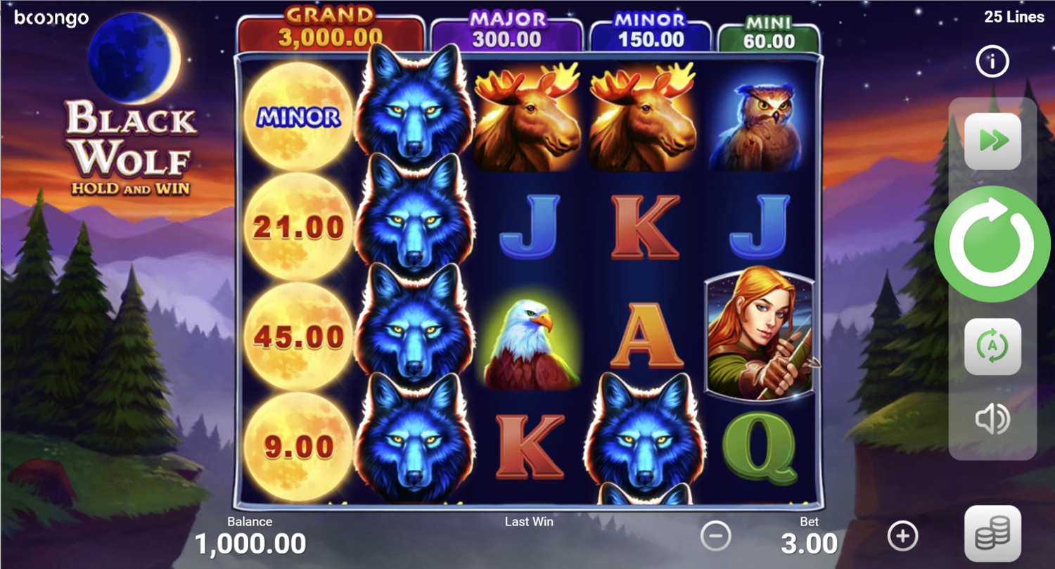Black Wolf Slot Gameplay