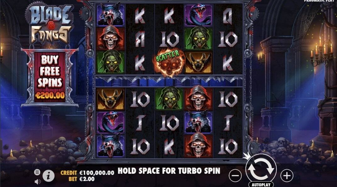 Blade and Fangs Slot Gameplay