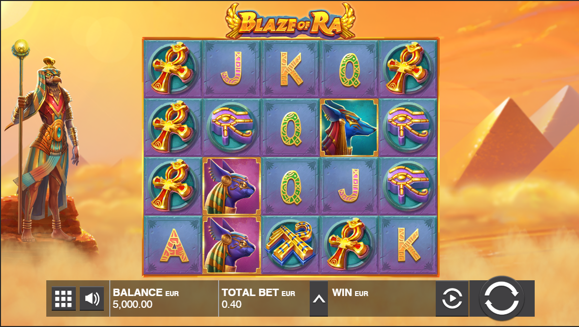 Blaze Of Ra Slot Gameplay