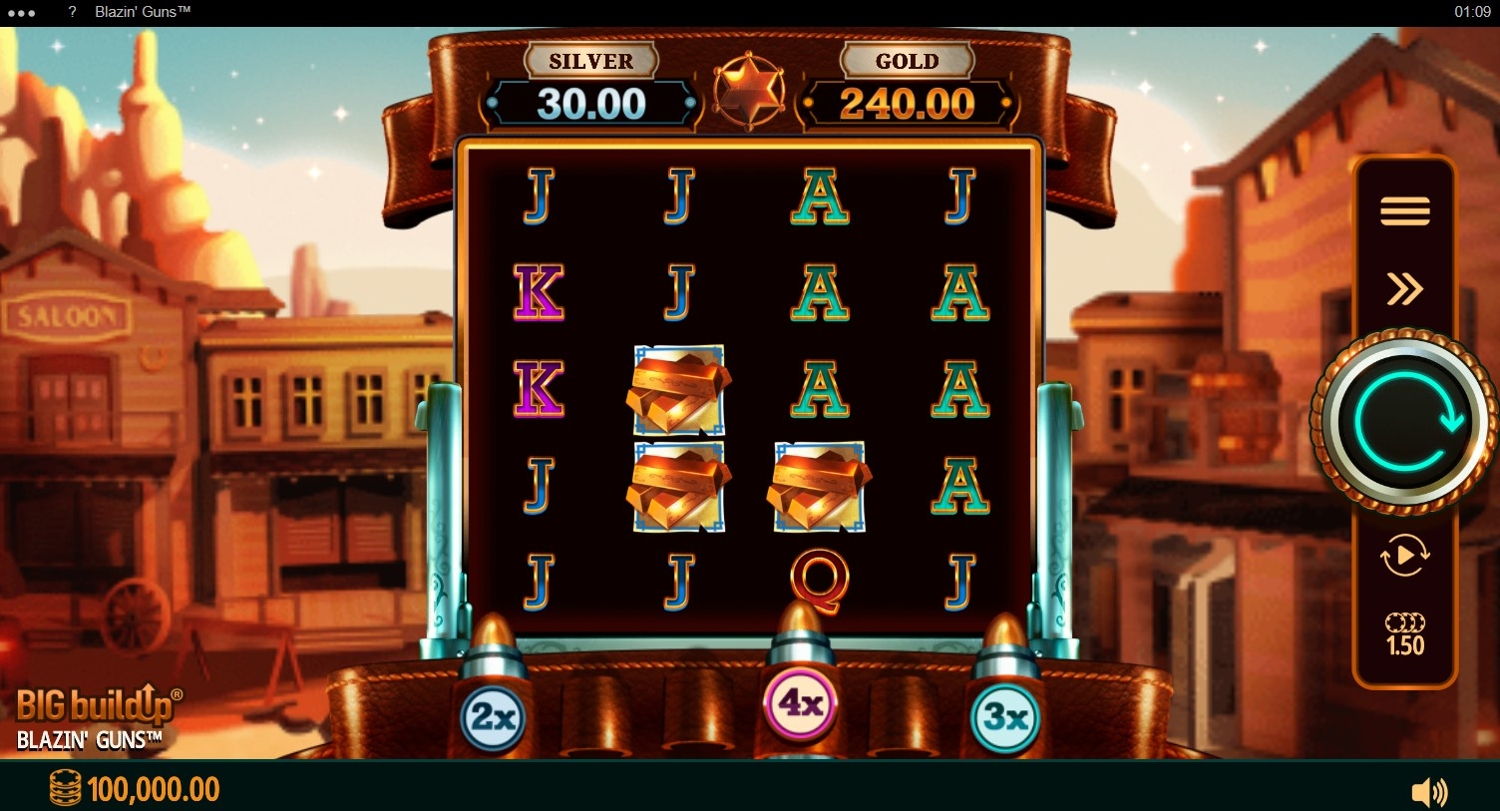 Blazin' Guns Slot Gameplay