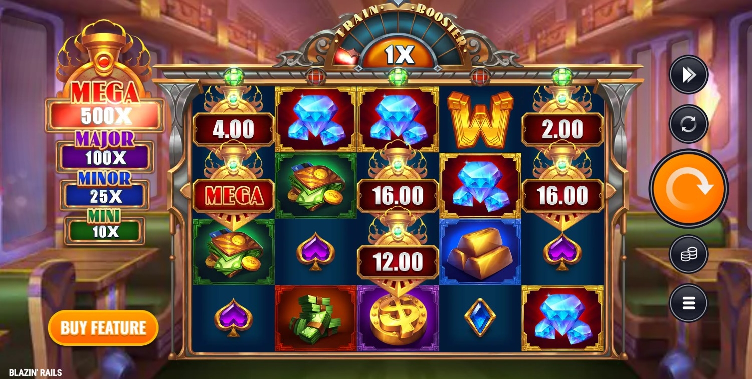 Blazin' Rails Slot Gameplay