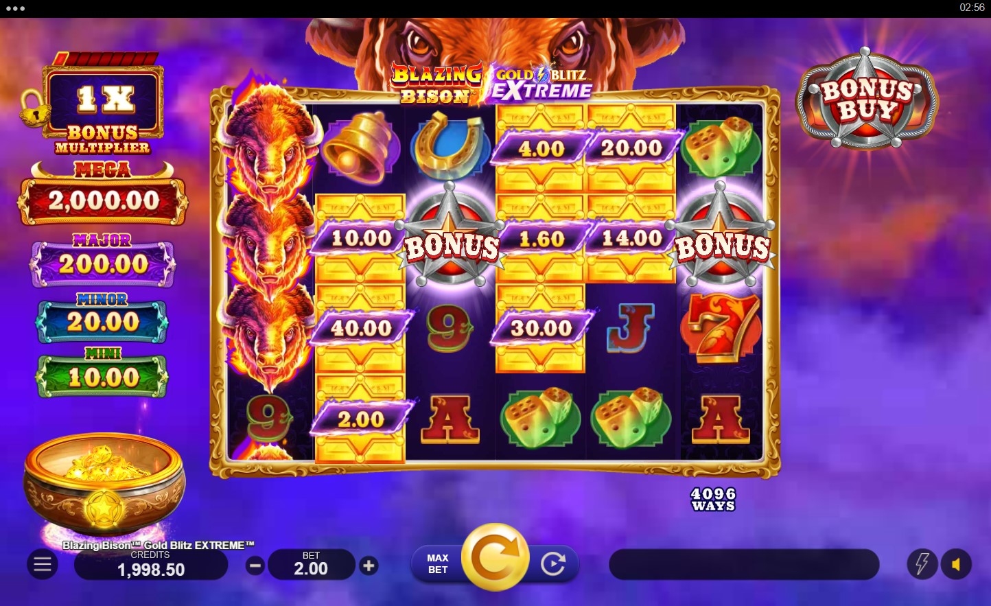 Blazing Bison: Gold Blitz Extreme Slot Gameplay