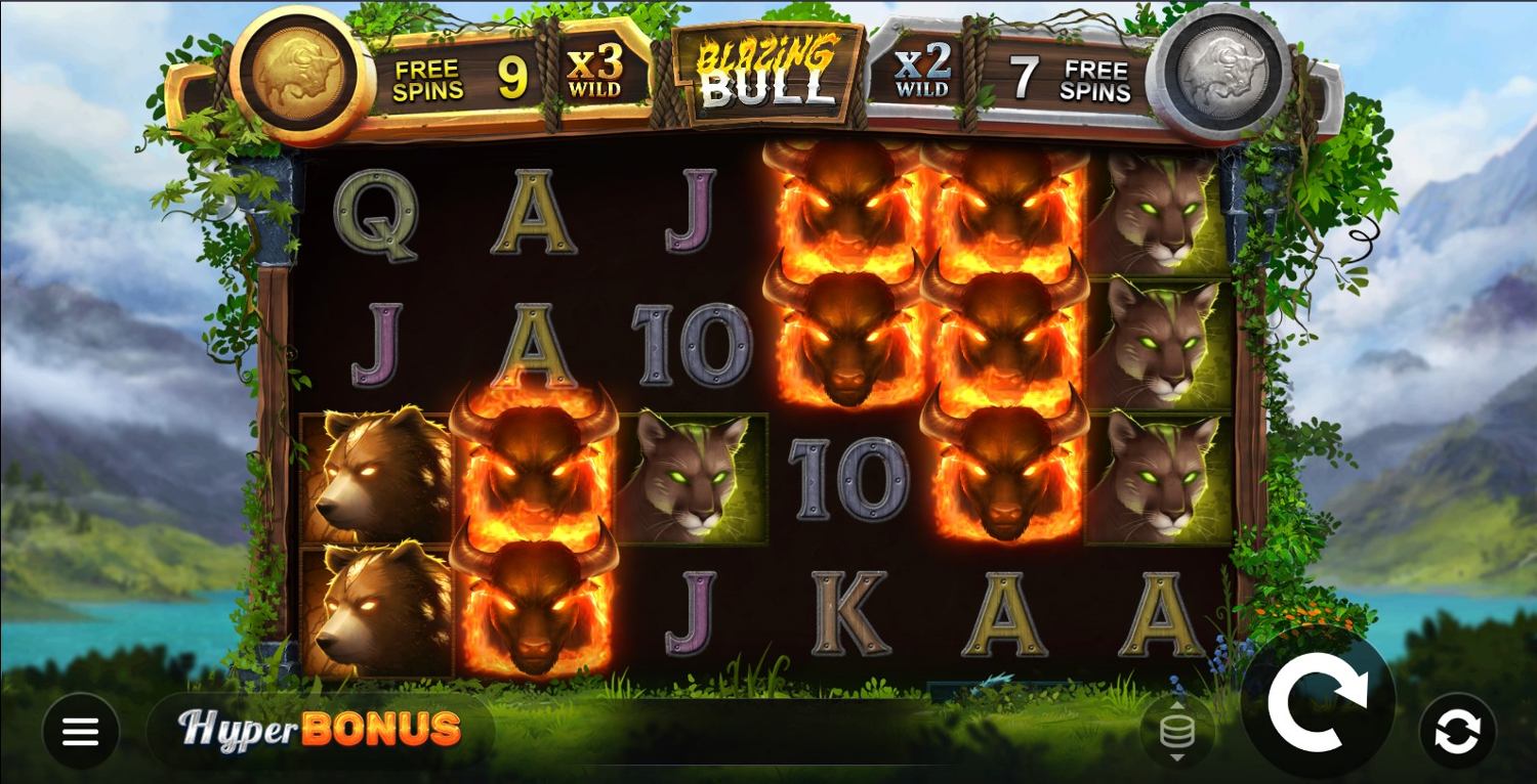 Blazing Bull Slot Gameplay