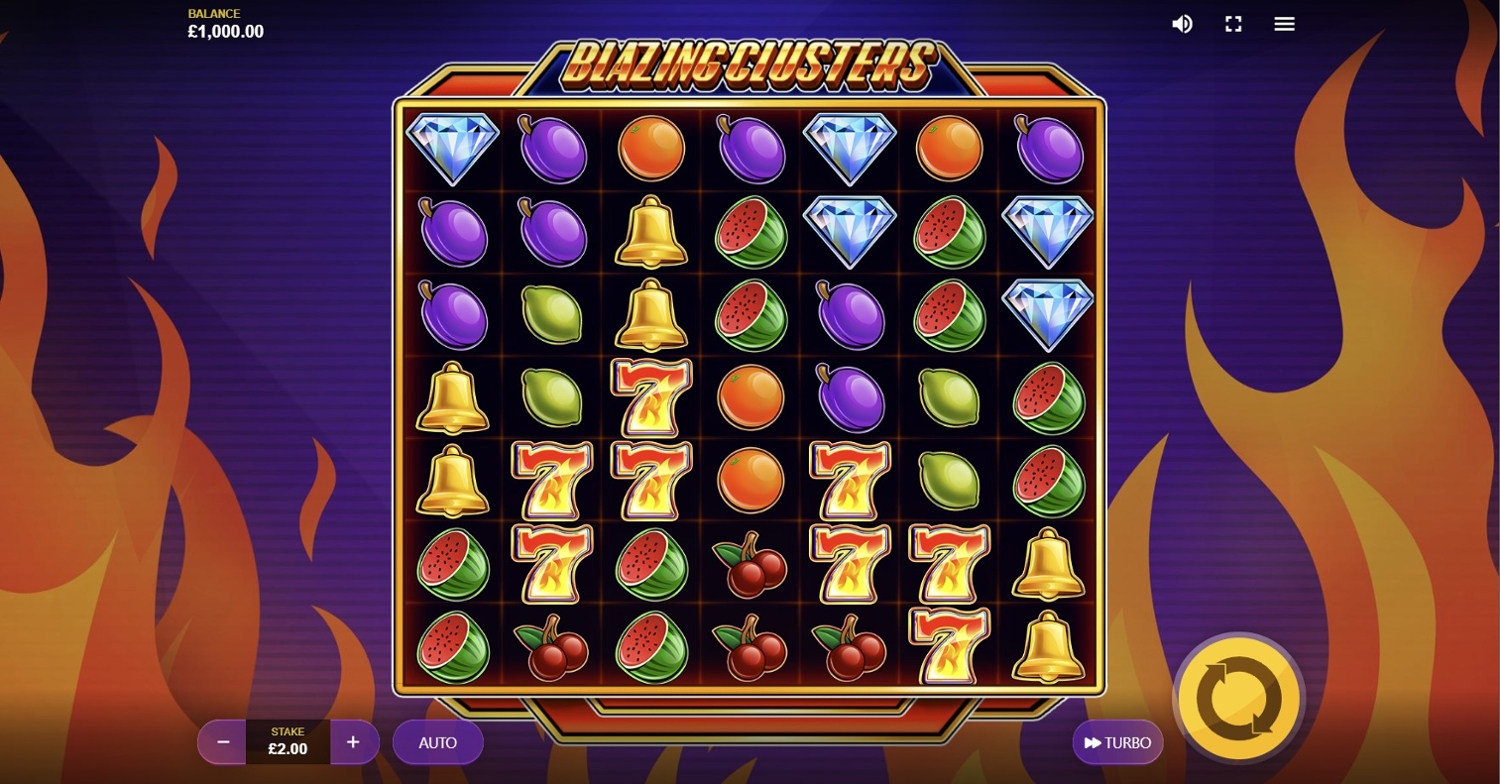 Blazing Clusters Slot Gameplay