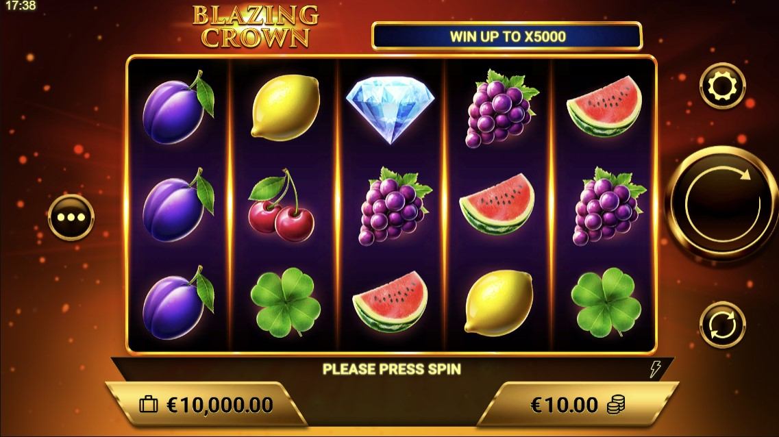 Blazing Crown Slot Gameplay