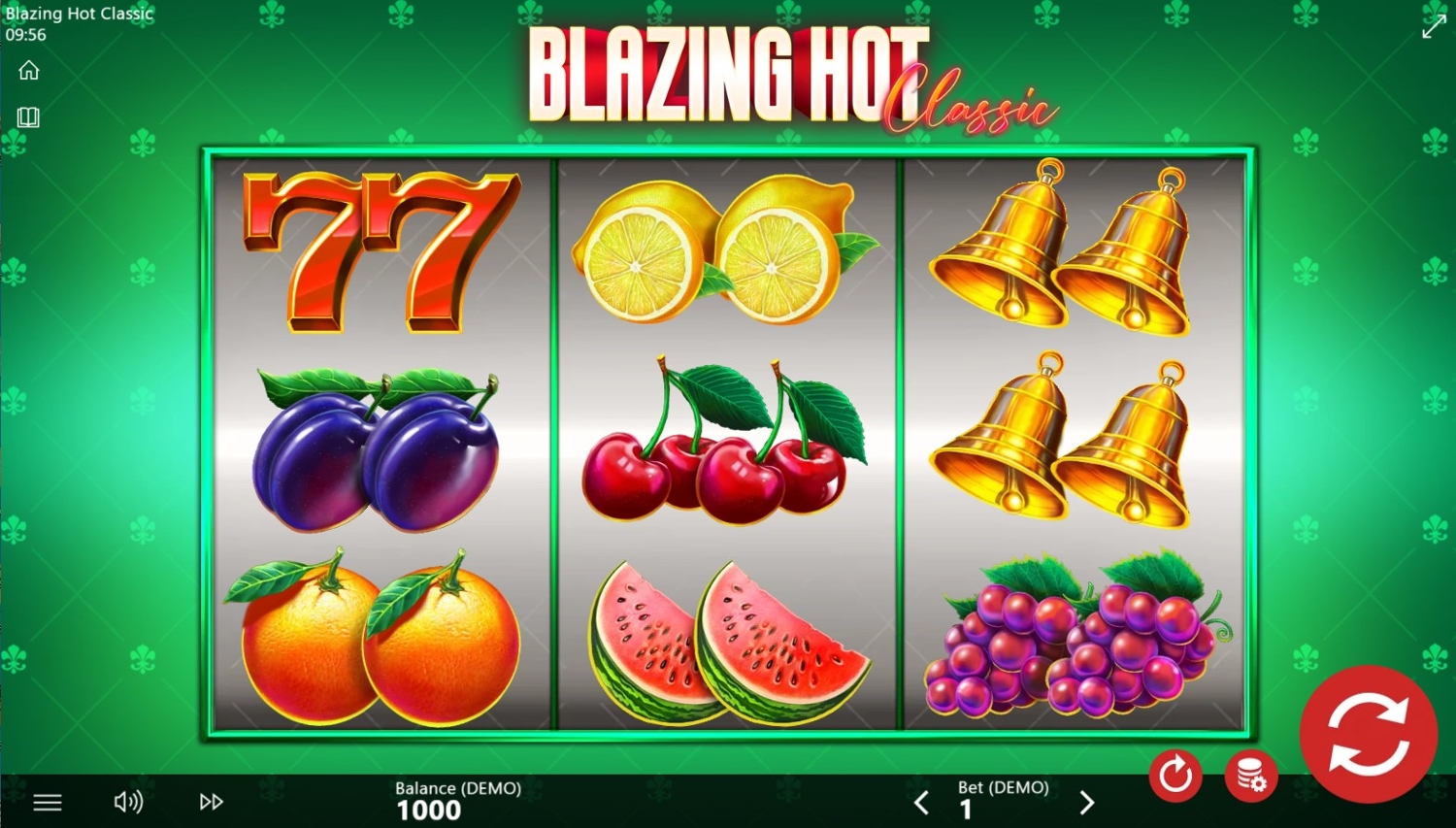 Blazing Hot Classic Slot Gameplay