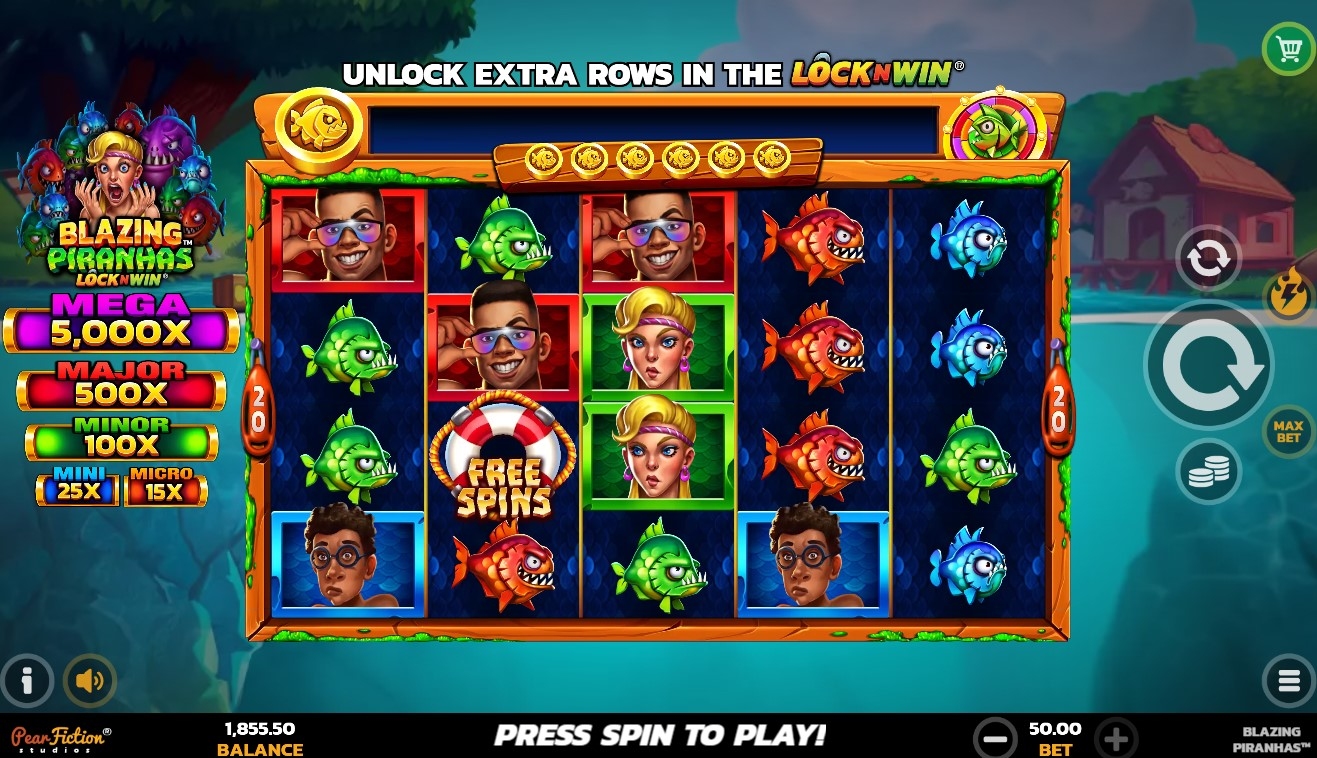 Blazing Piranhas Slot Gameplay