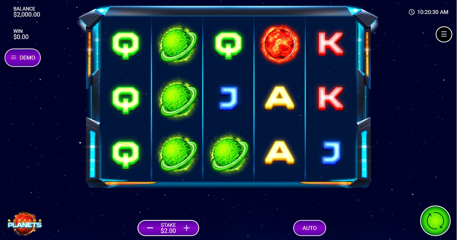 Blazing Planets Slot Gameplay