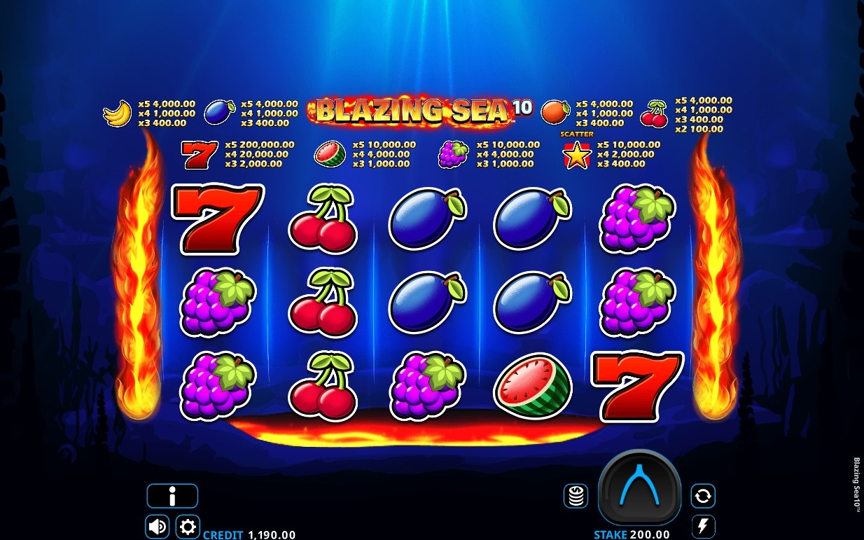 Blazing Sea 10 Slot Gameplay