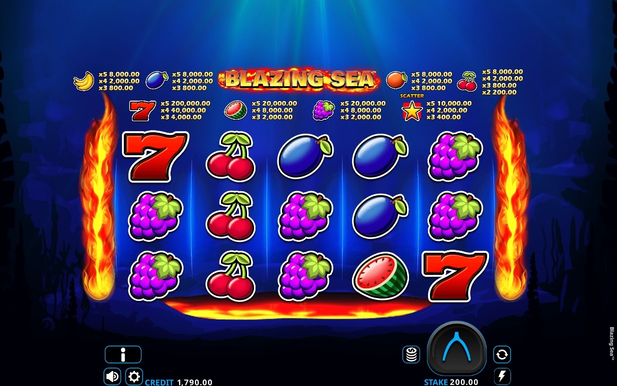 Blazing Sea Slot Gameplay