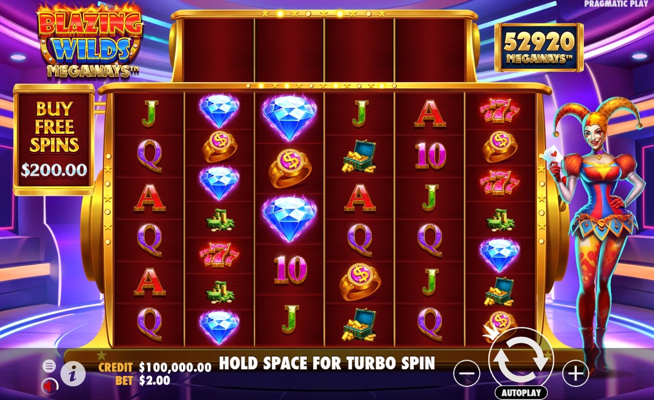 Blazing Wilds Megaways Slot Gameplay