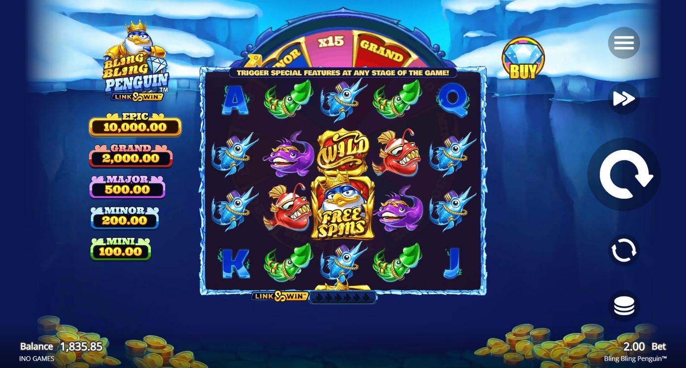 Bling Bling Penguin Slot Gameplay