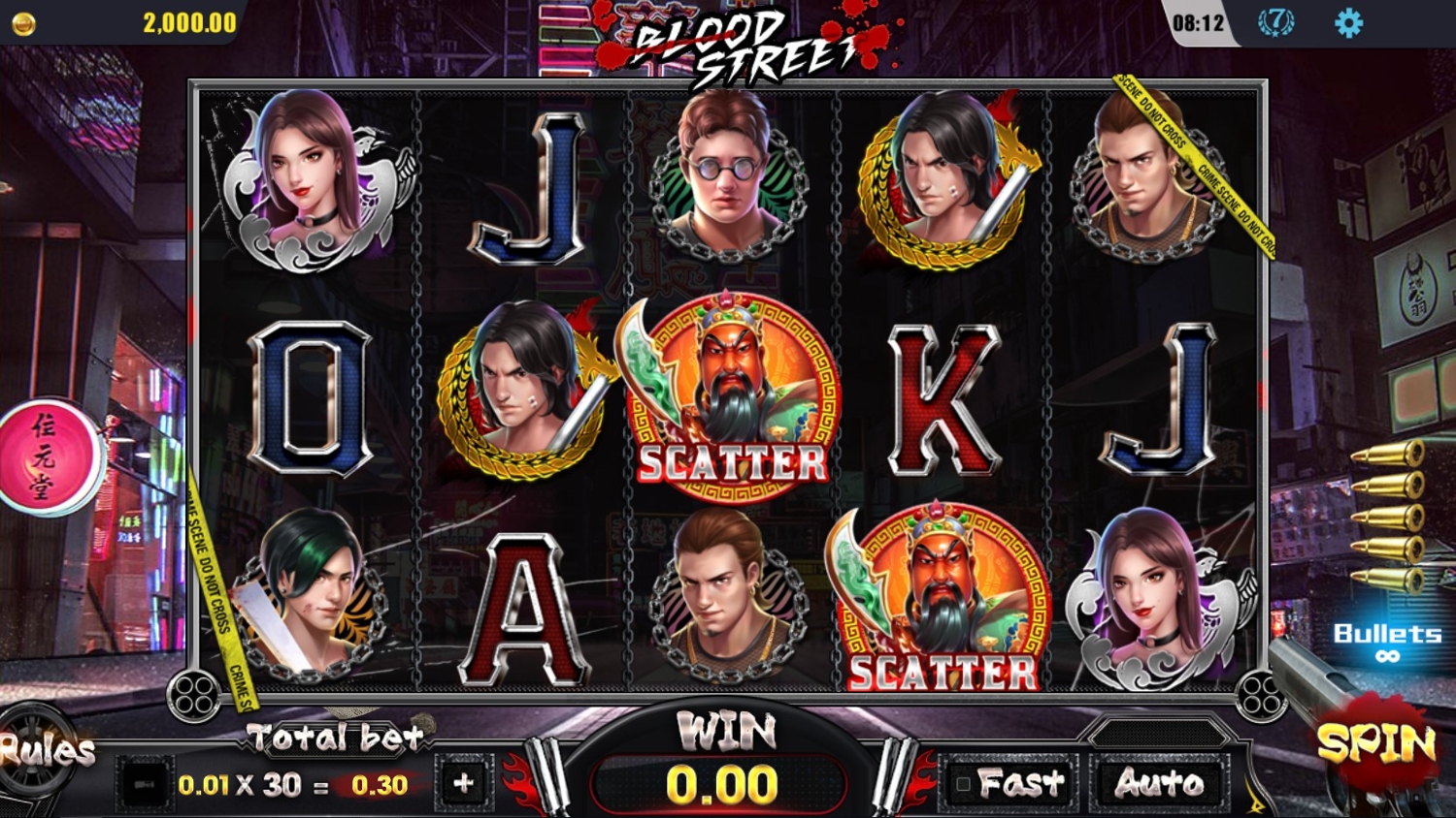 Blood Street Slot Gameplay