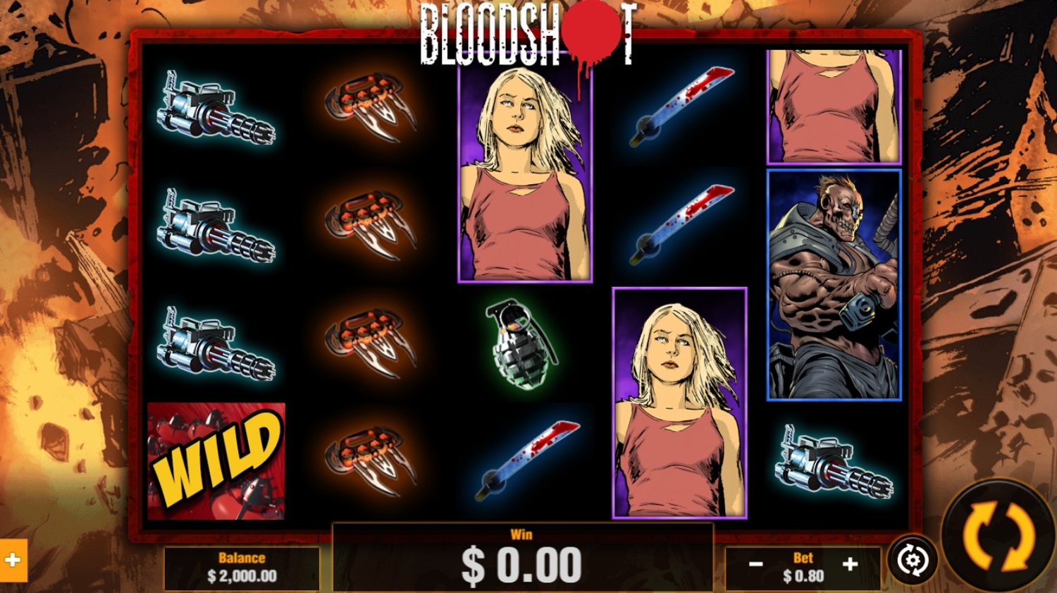 BloodShot Slot Gameplay
