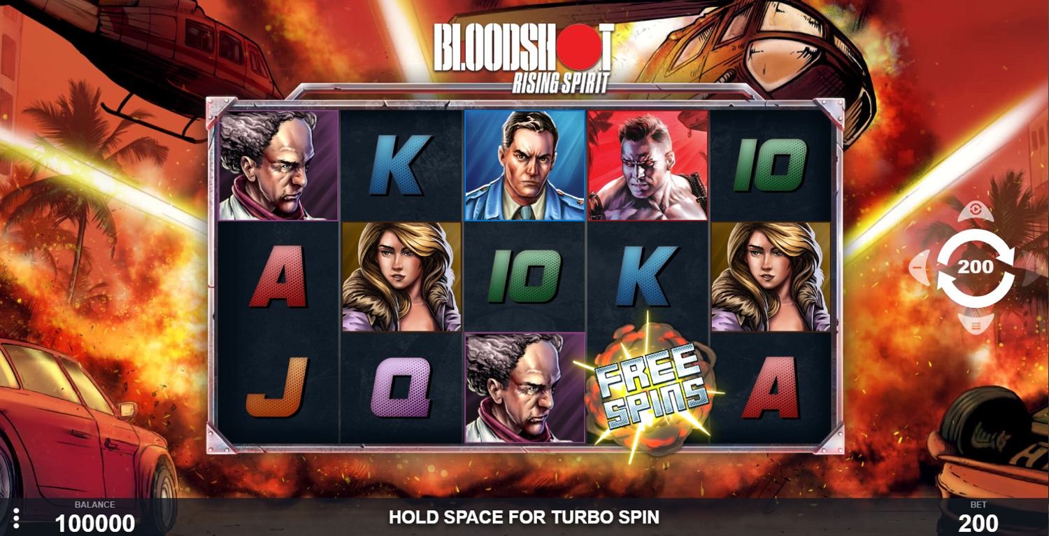 Bloodshot Rising Spirit Slot Gameplay