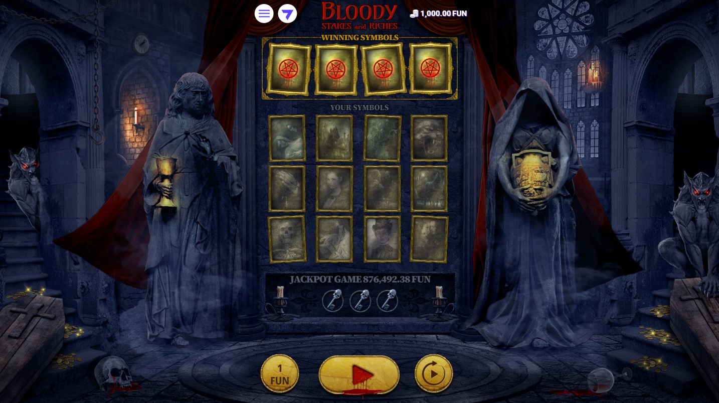 Bloody Stakes and Riches Slot Gameplay