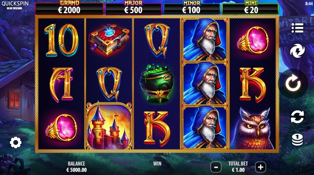 Blue Wizard Slot Gameplay