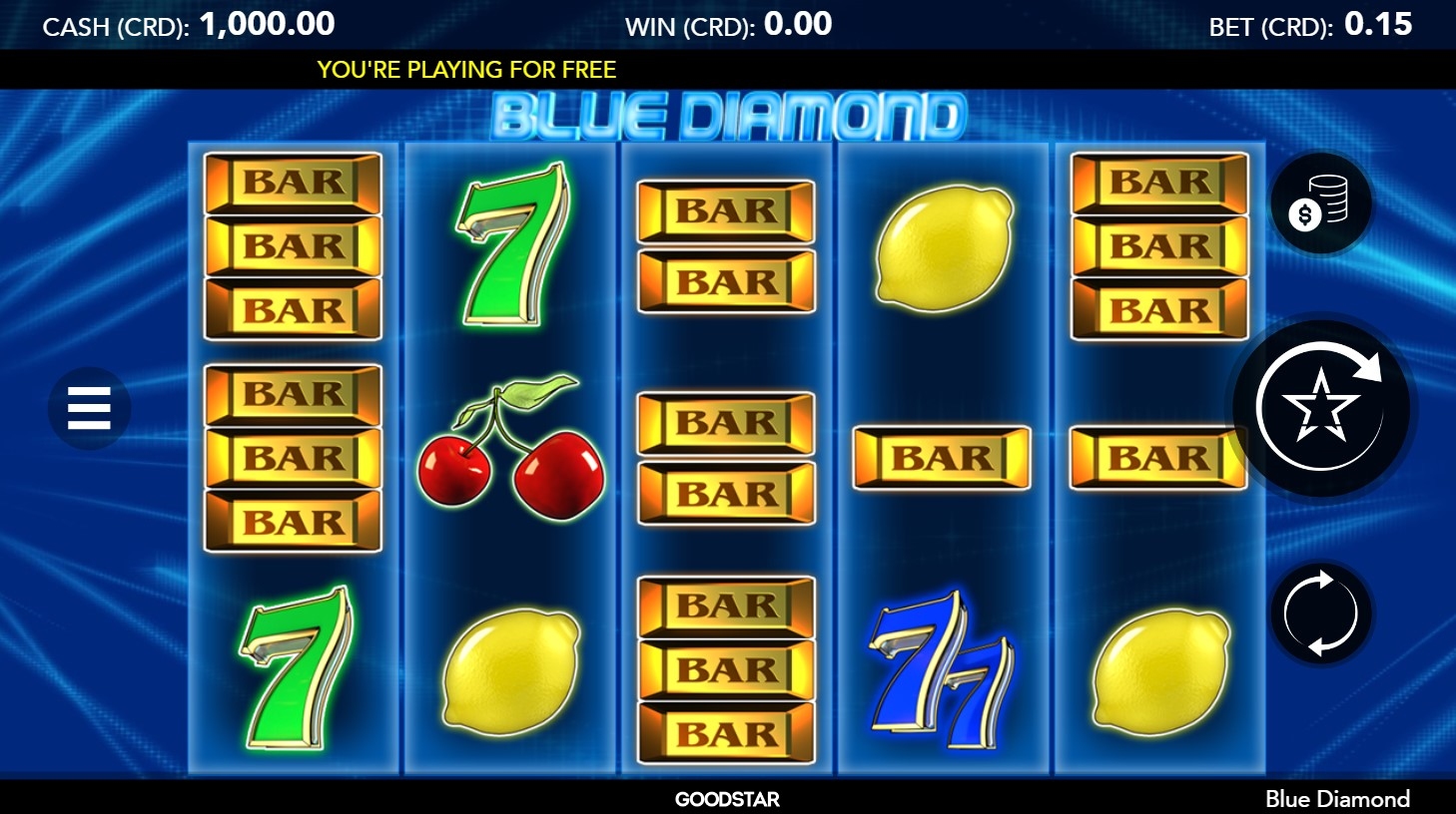 Blue Diamond (World Match) Slot Gameplay