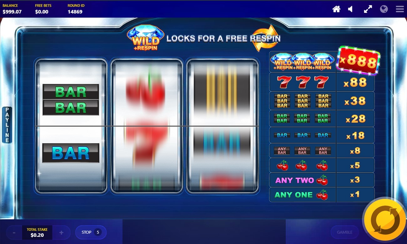 Blue Diamond Slot Gameplay