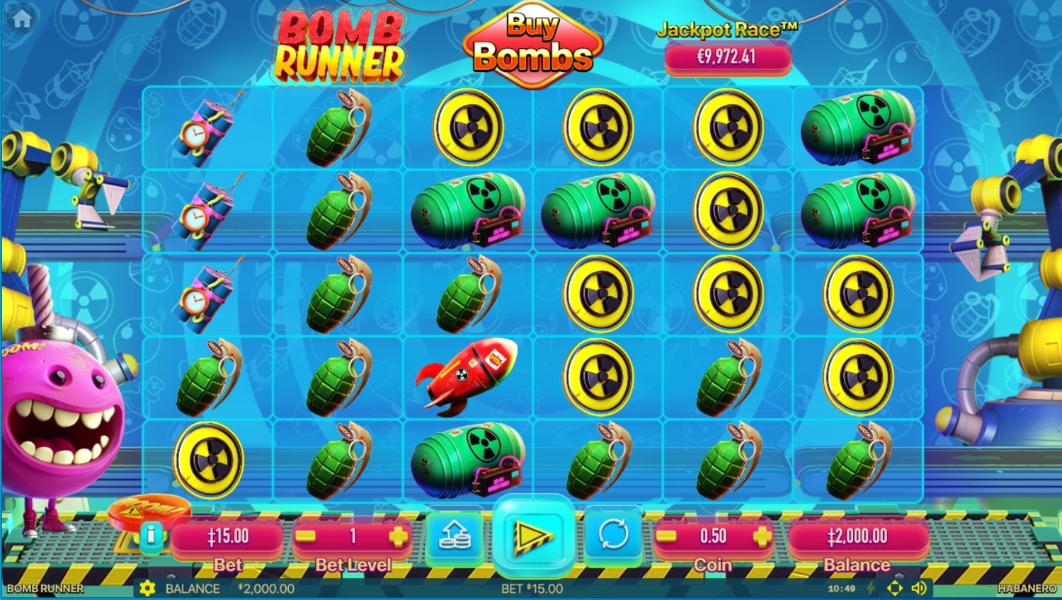 Bomb Runner Slot Gameplay