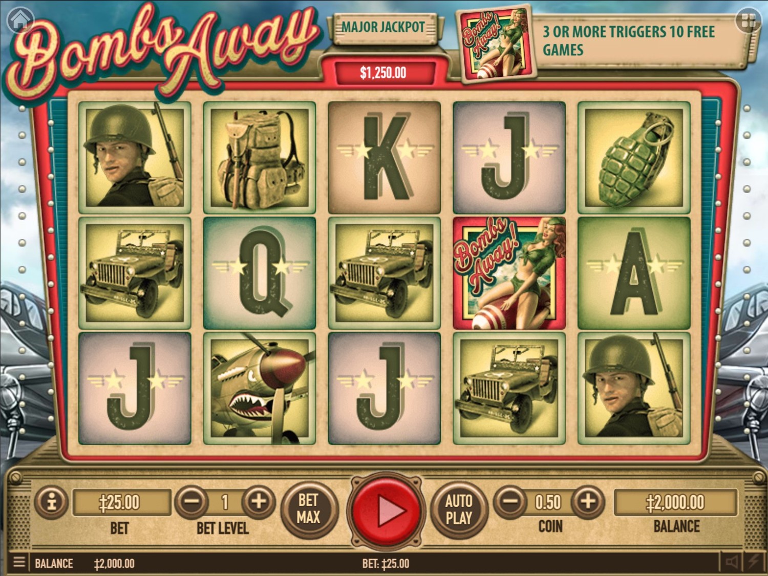 Bombs Away Slot Gameplay