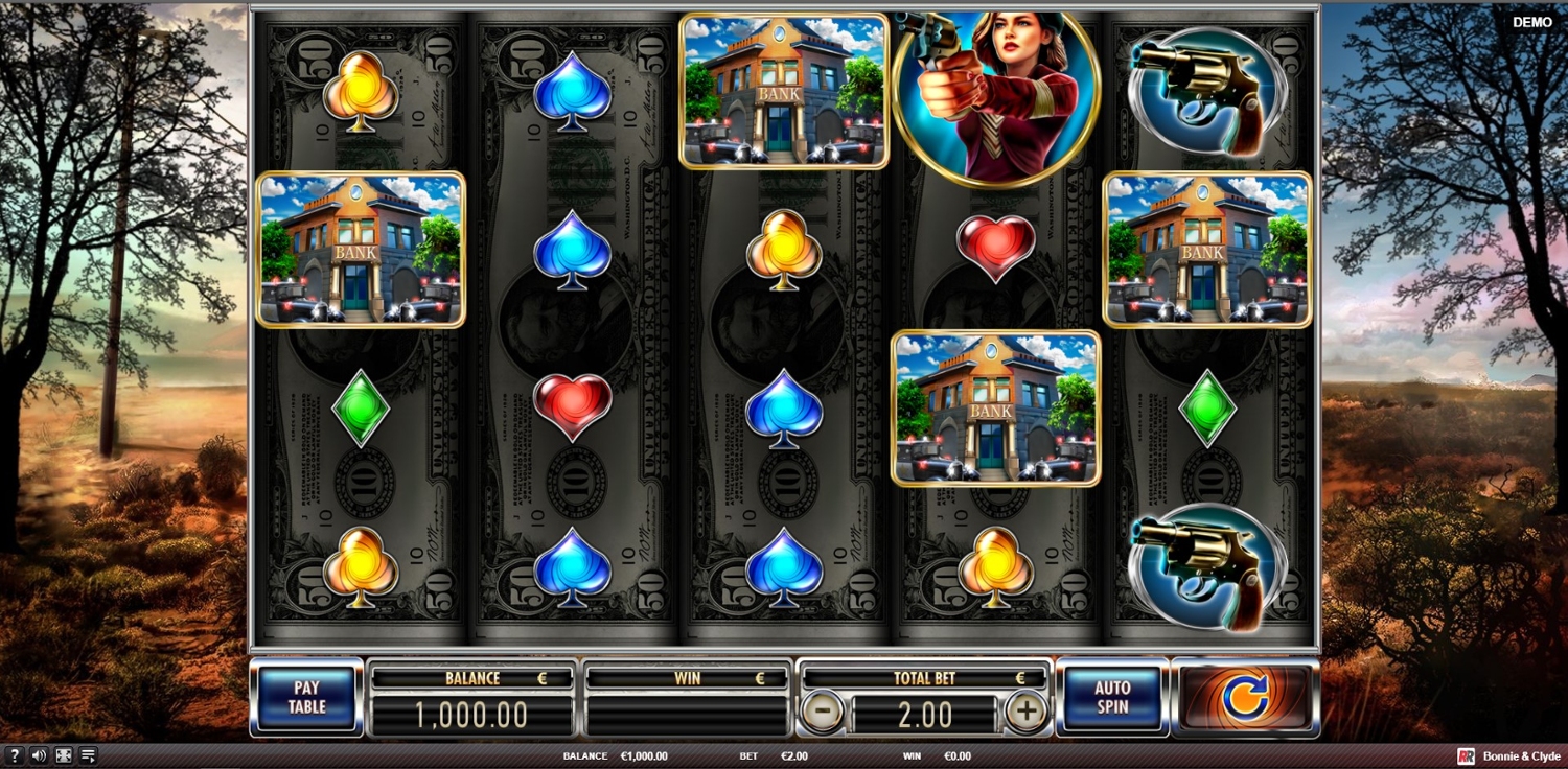 Bonnie & Clyde Slot Gameplay
