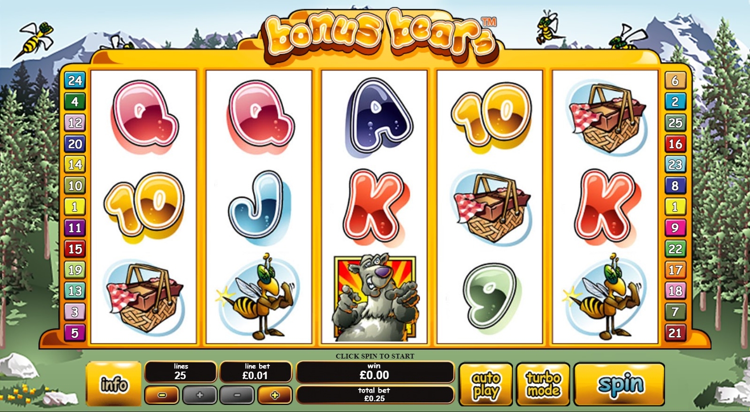 Bonus Bears Slot Gameplay