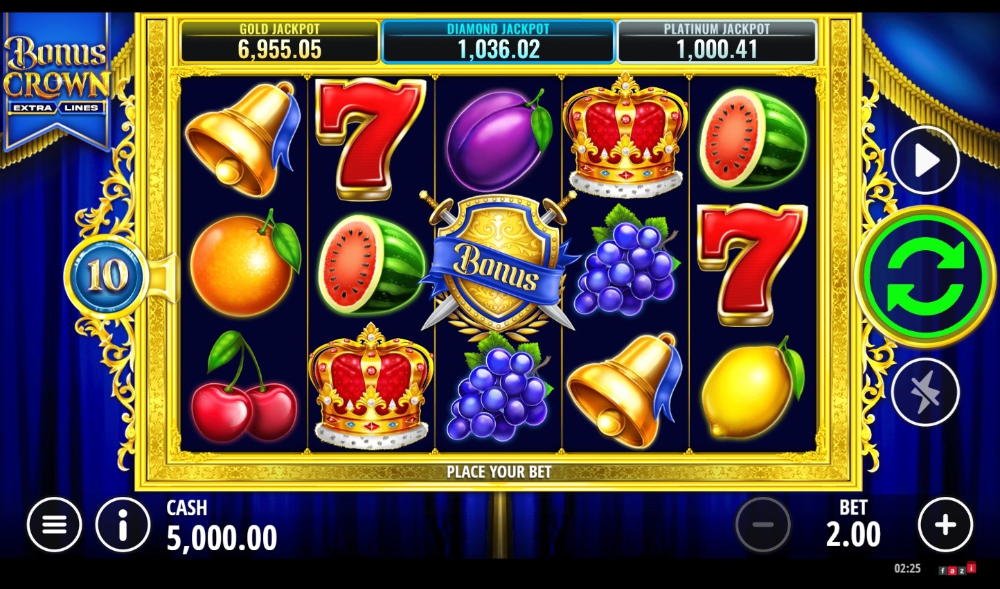 Bonus Crown Slot Gameplay