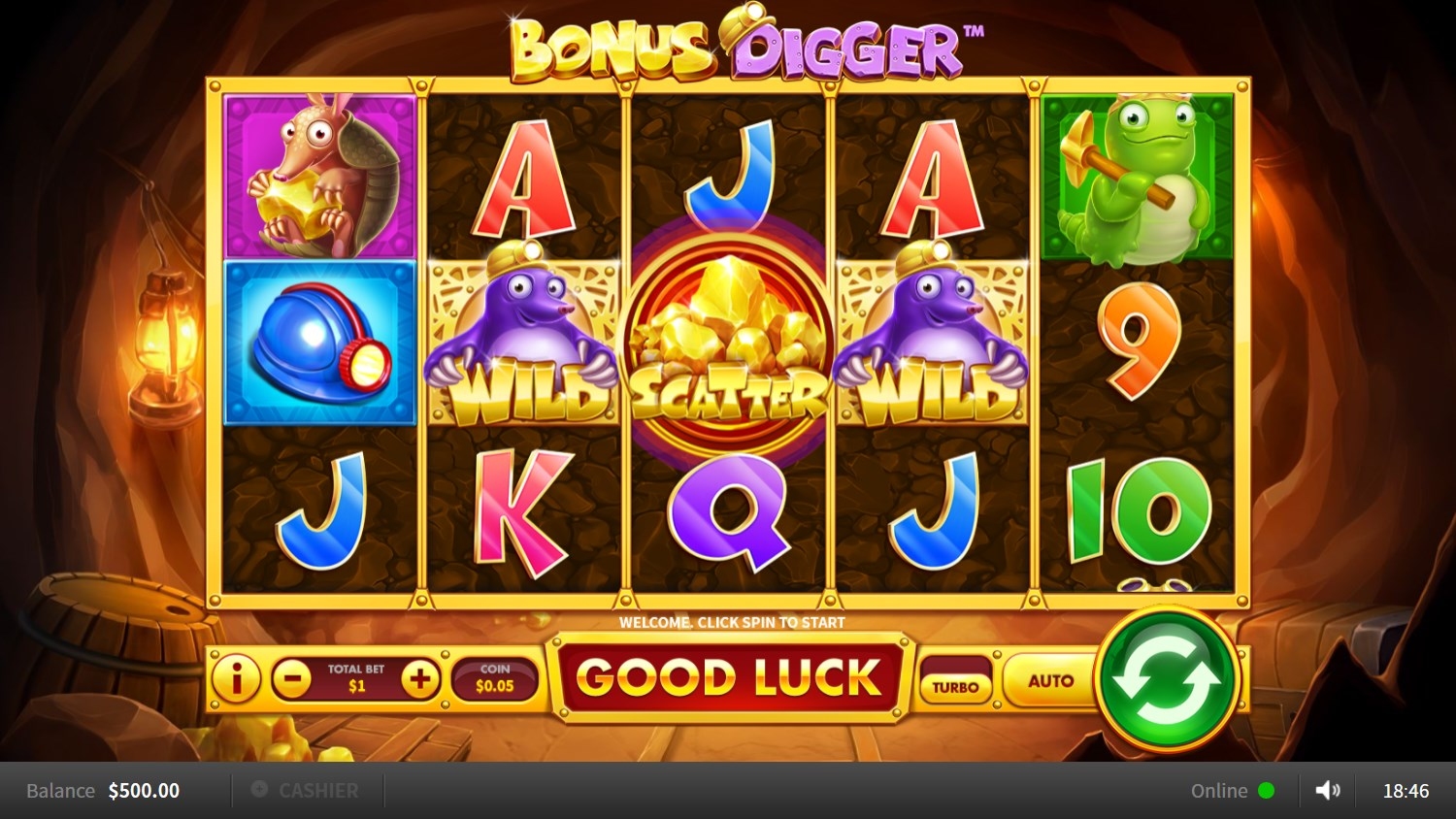 Bonus Digger Slot Gameplay