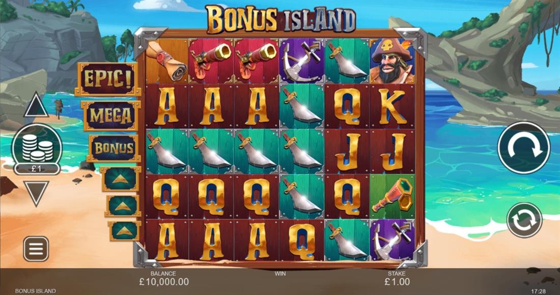 Bonus Island Slot Gameplay