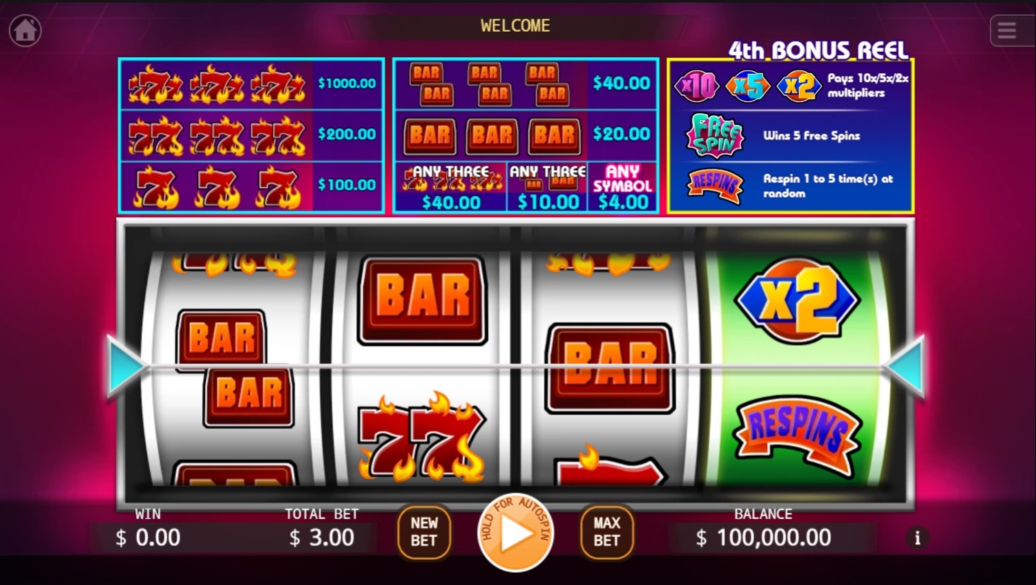 Bonus Mania Deluxe Slot Gameplay