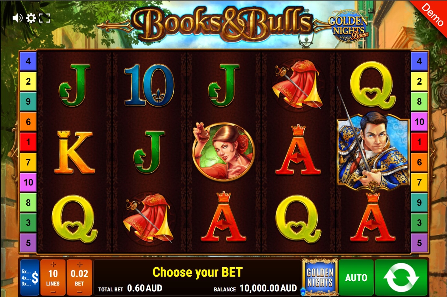 Book & Bulls - Golden Nights Bonus Slot Gameplay
