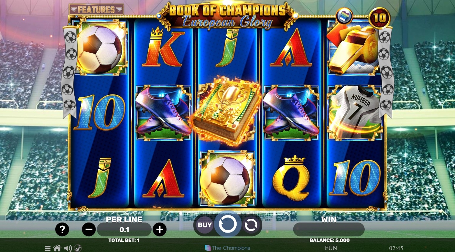 Book Of Champions European Glory Slot Gameplay