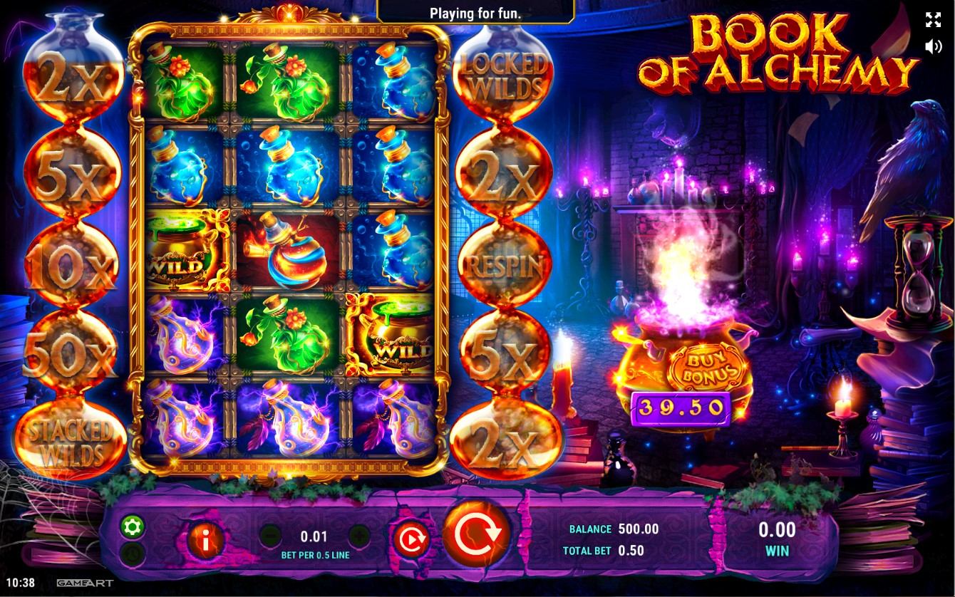 Book of Alchemy Slot Gameplay
