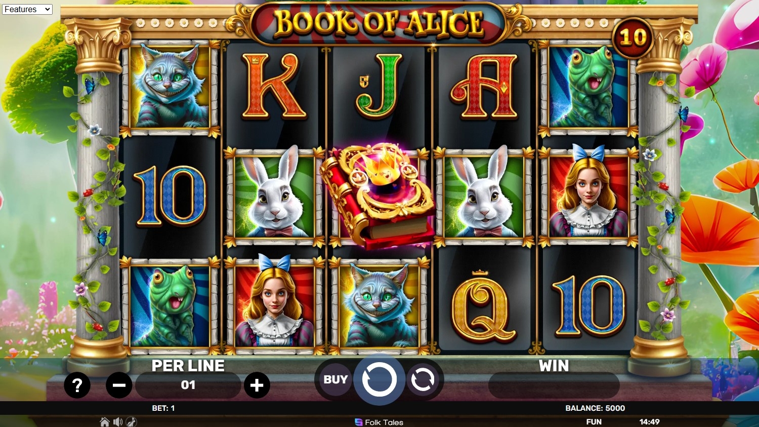 Book of Alice Slot Gameplay
