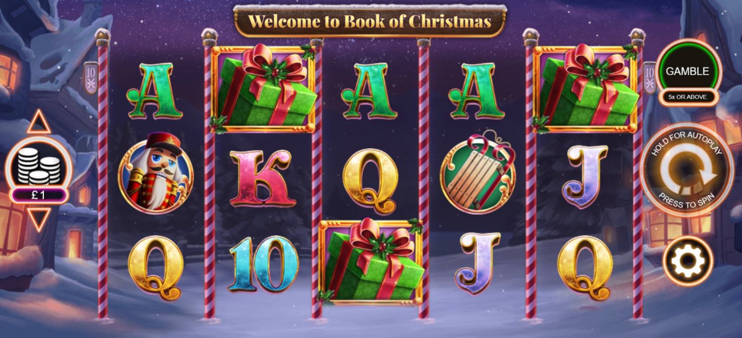 Book of Christmas Slot Gameplay