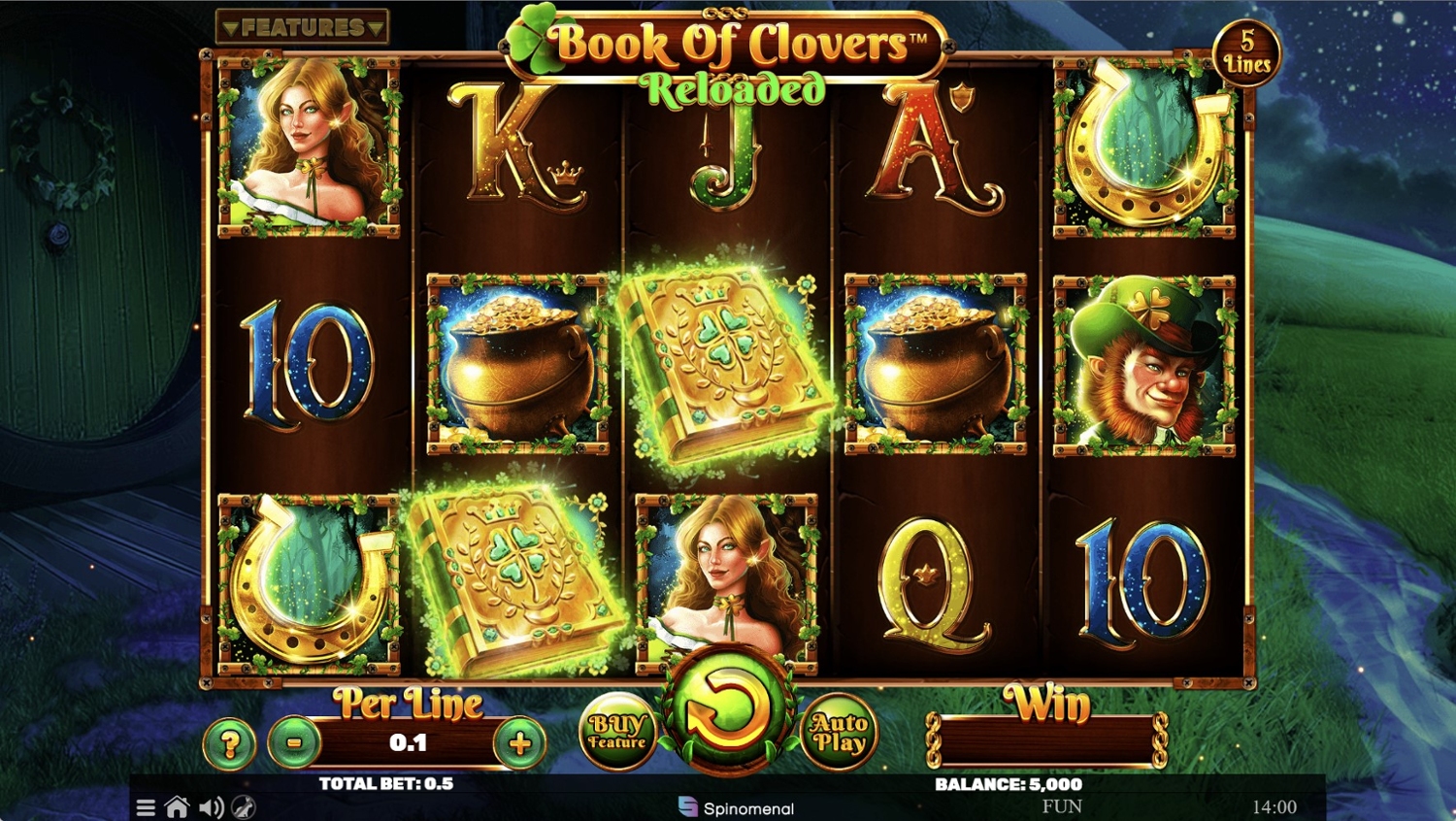 Book of Clovers Reloaded Slot Gameplay