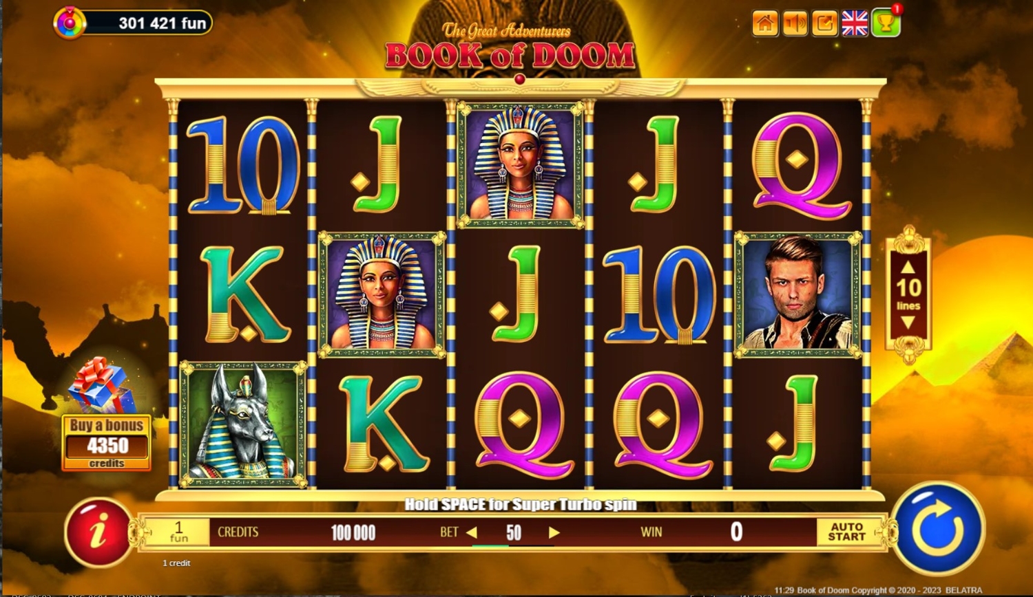 Book of Doom Slot Gameplay