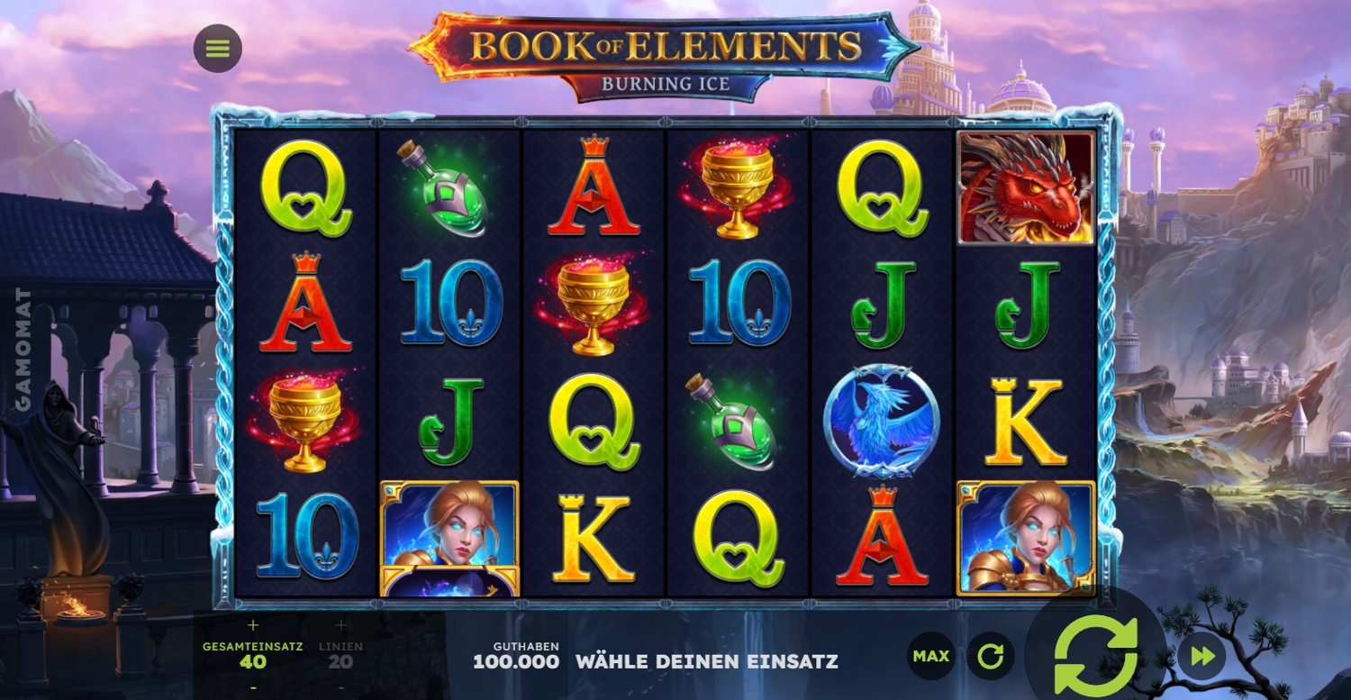 Book of Elements Slot Gameplay