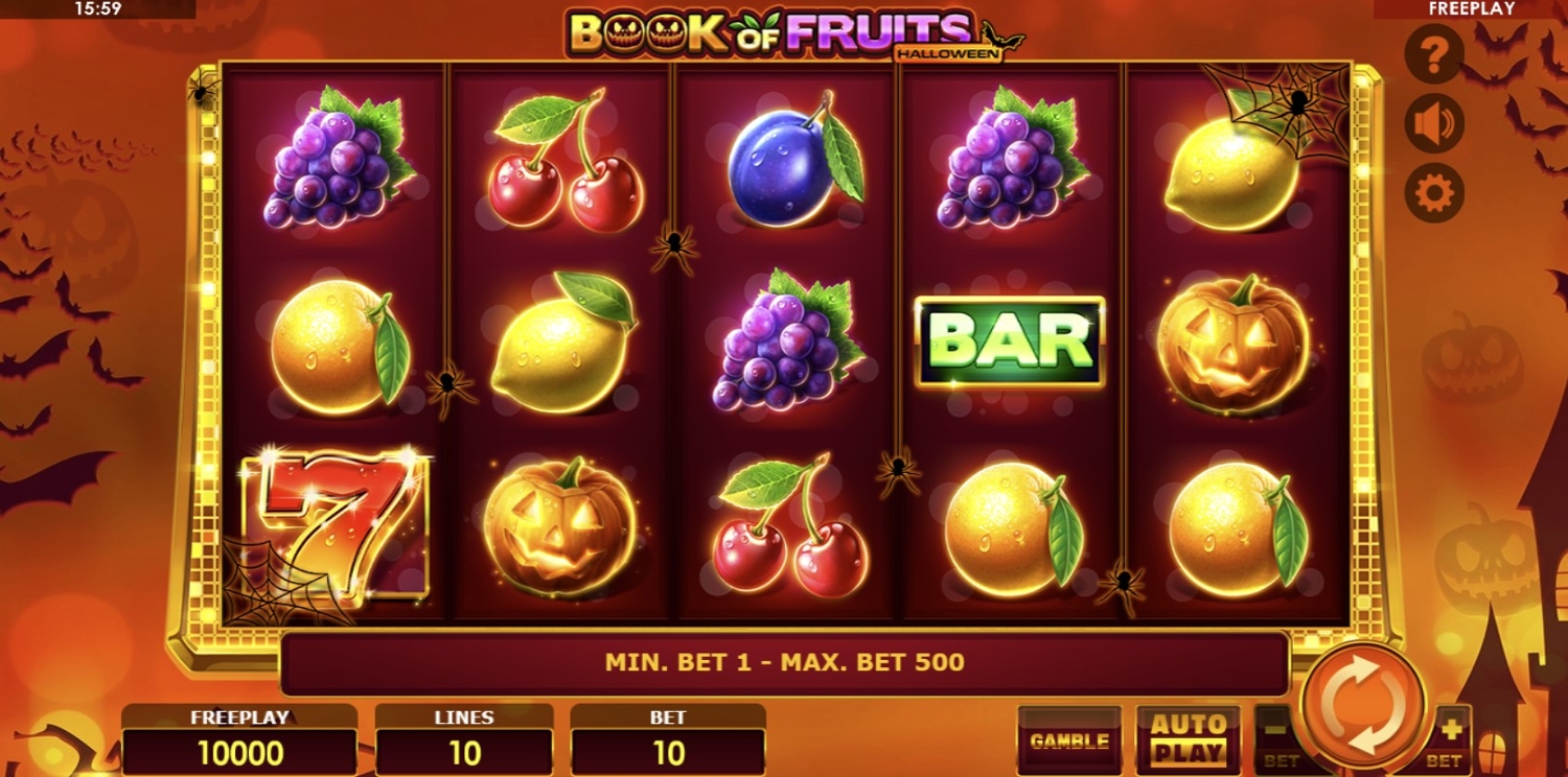 Book of Fruits Halloween Slot Gameplay