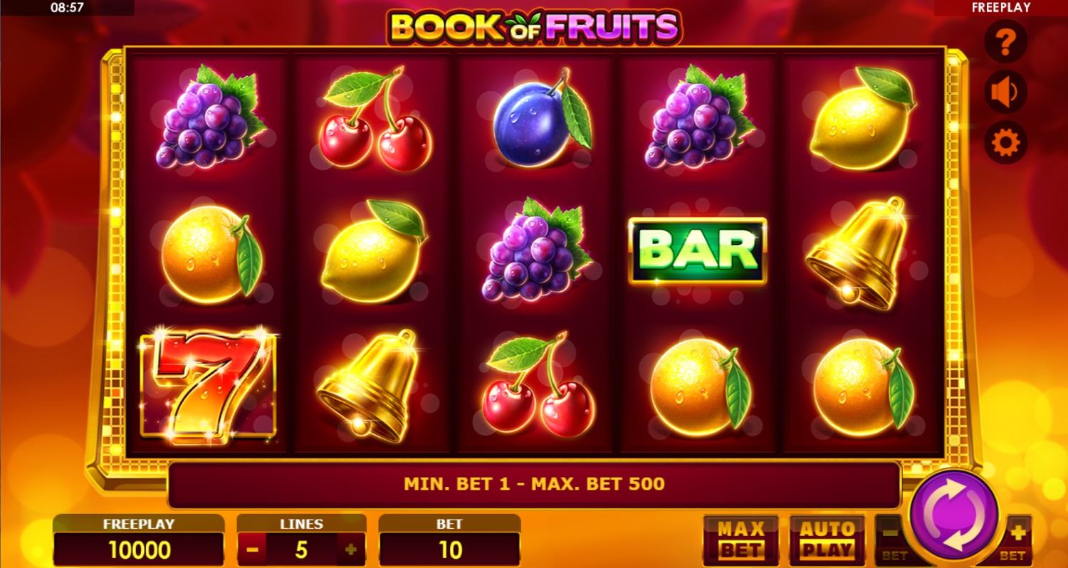 Book of Fruits Slot Gameplay