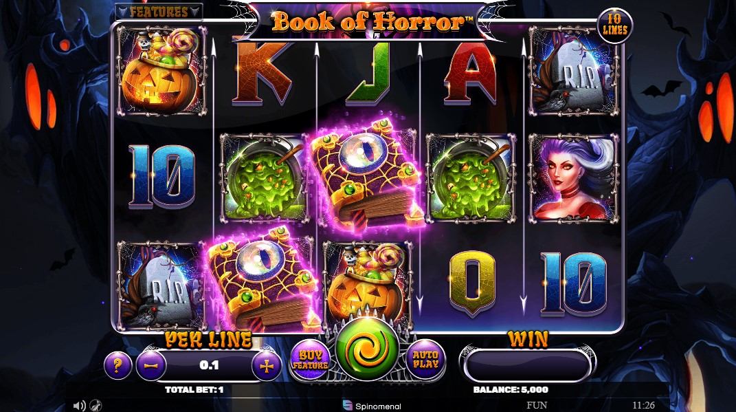 Book of Horror Slot Gameplay