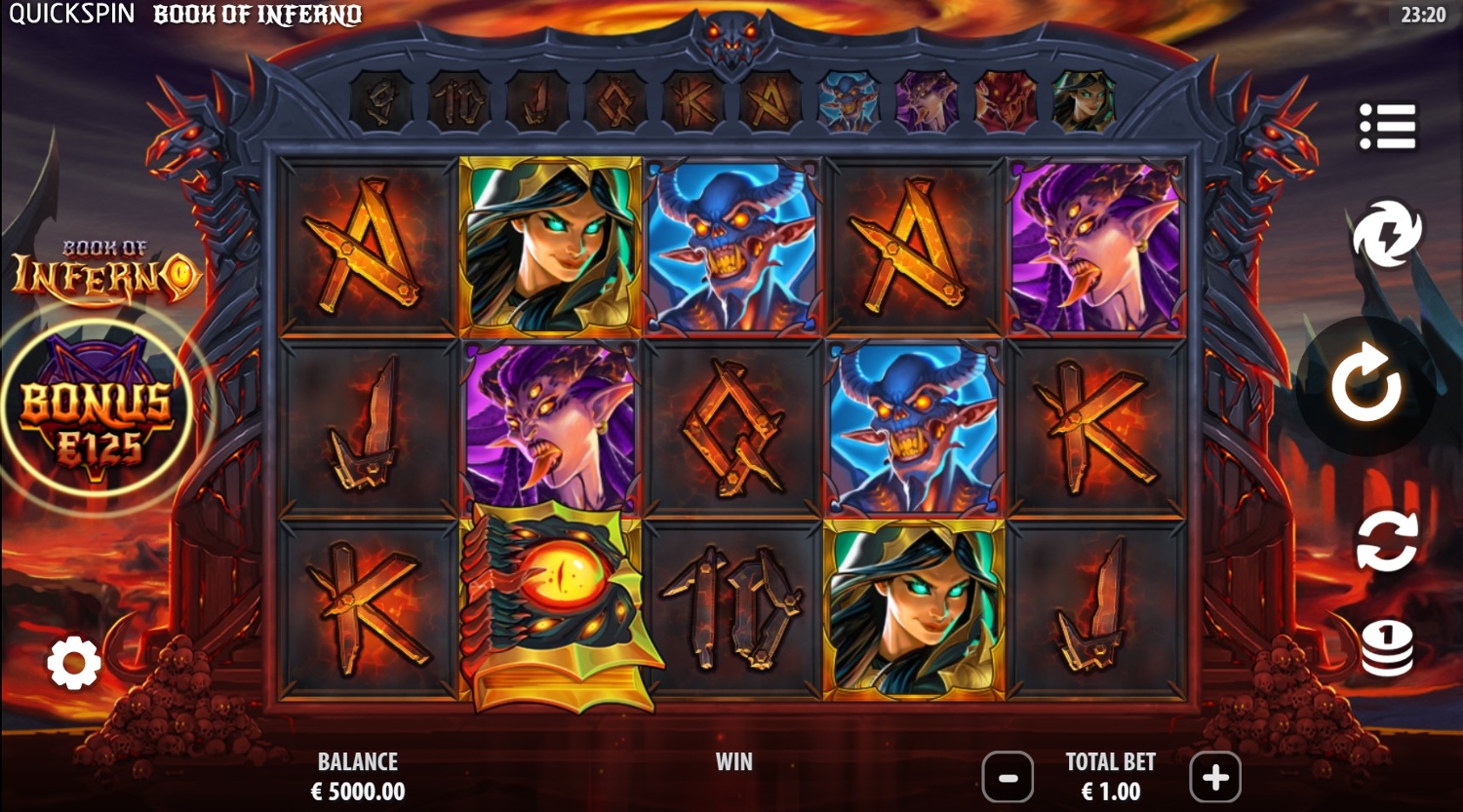Book of Inferno Slot Gameplay
