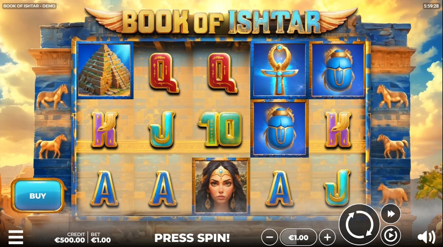 Book of Ishtar Slot Gameplay