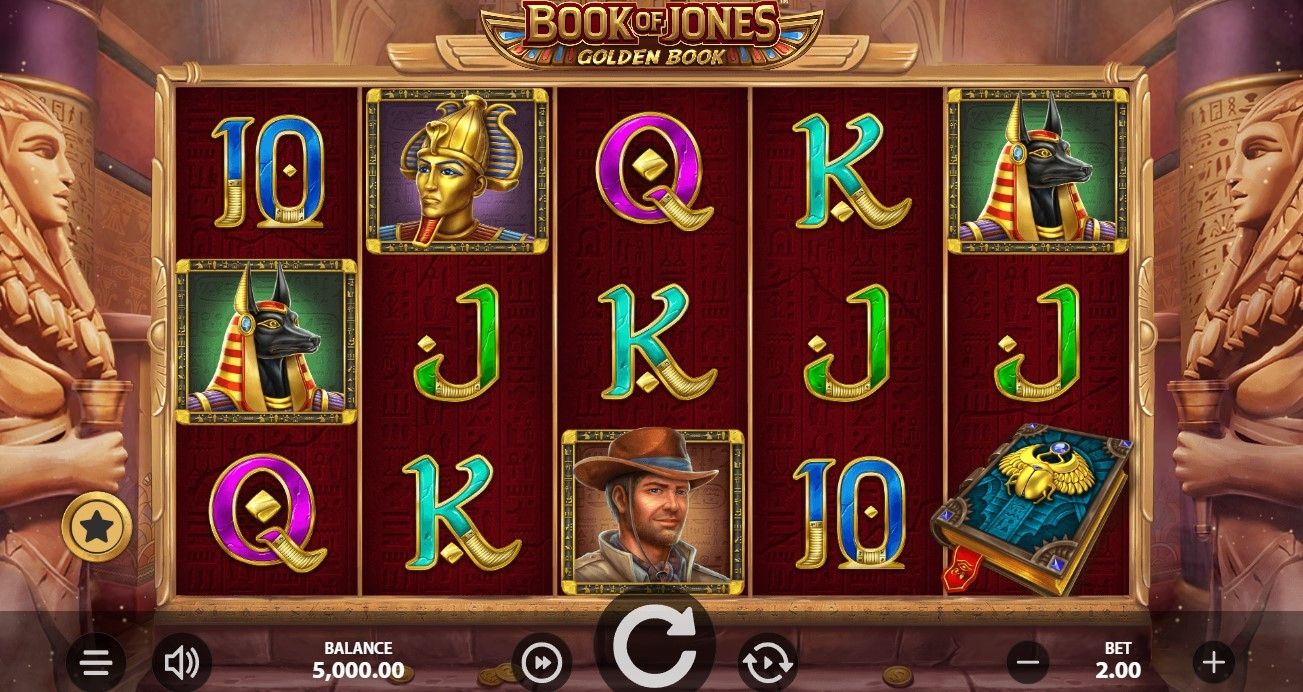 Book of Jones Golden Book Slot Gameplay