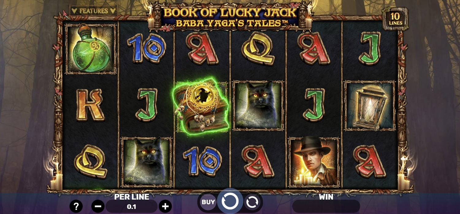 Book of Lucky Jack Baba Yaga's Tales Slot Gameplay